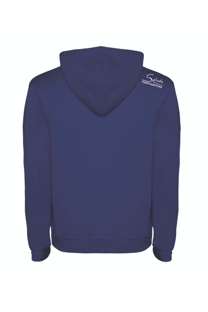 Sudadera Comounaola azul con capucha