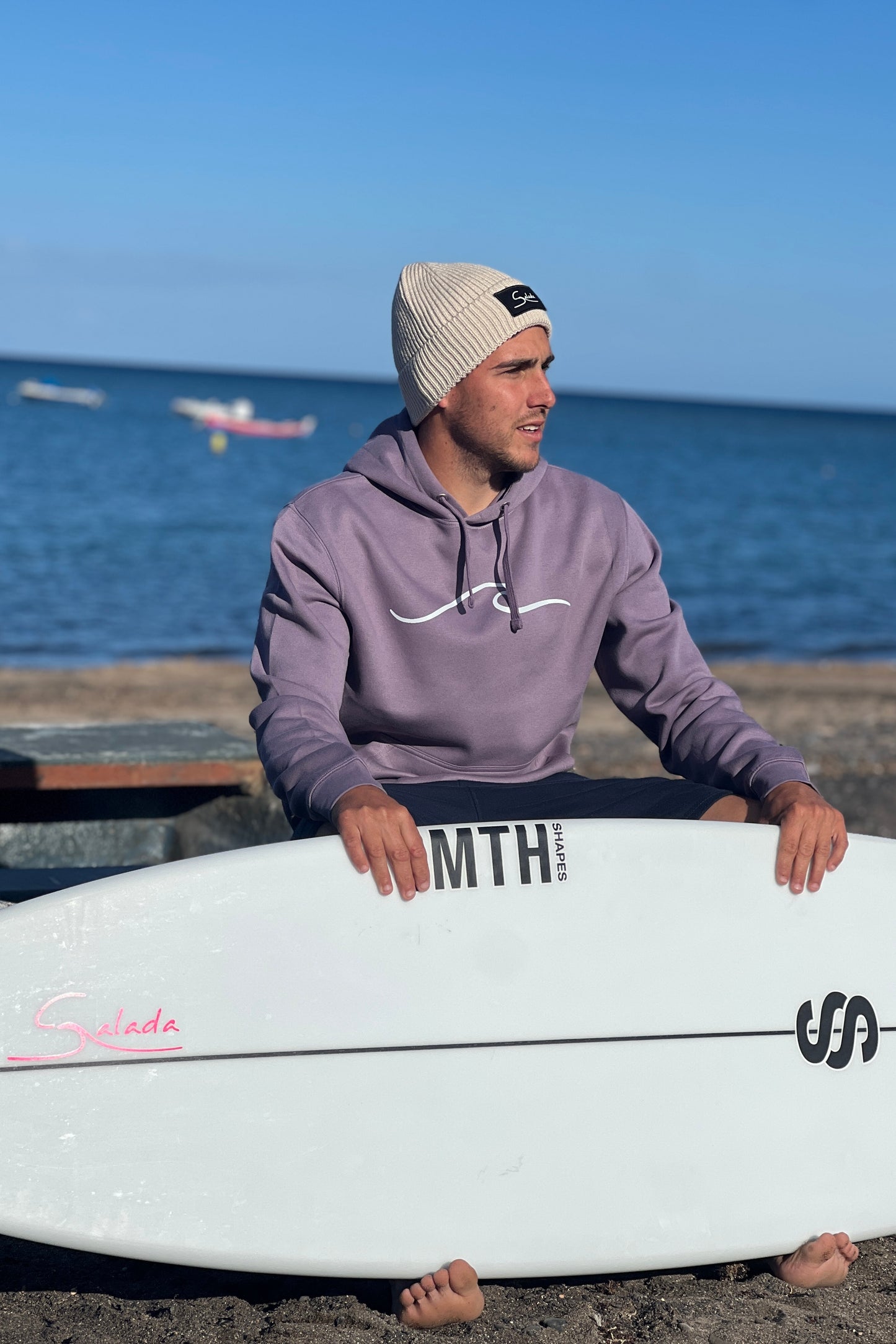 Sudadera Pipeline lila con capucha