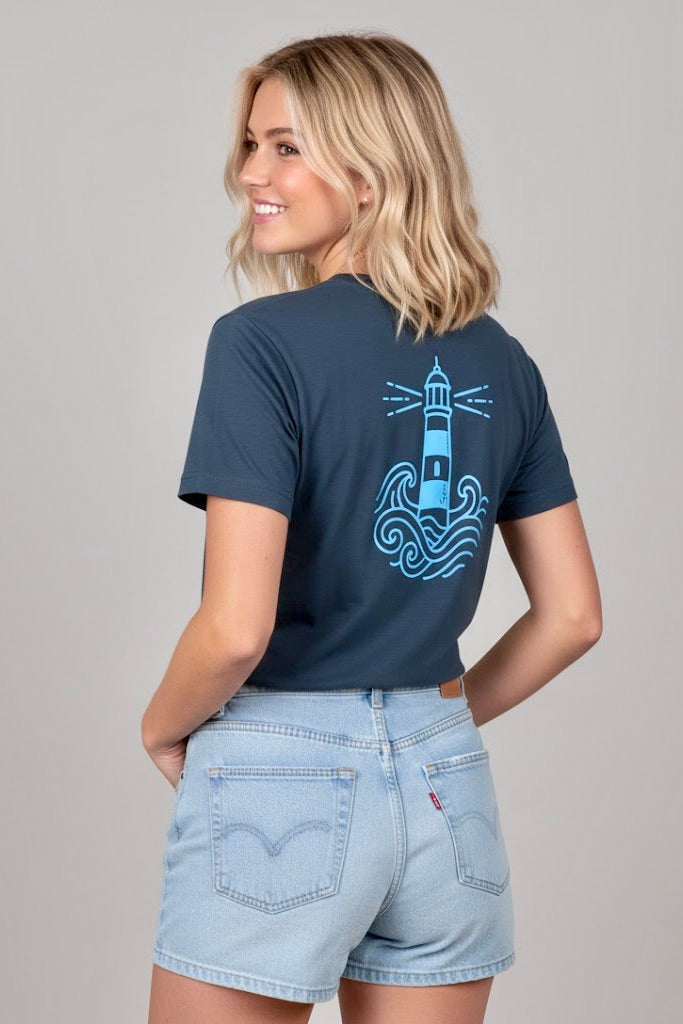 Camiseta Faro gran azul