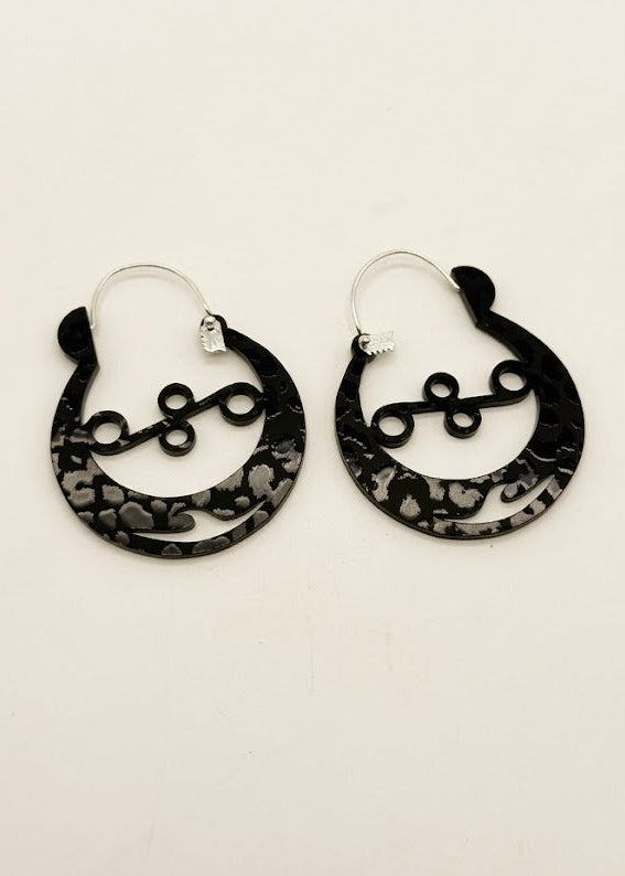 Argollas canarias XL.  ANIMAL PRINT Argollas Parranderas XL