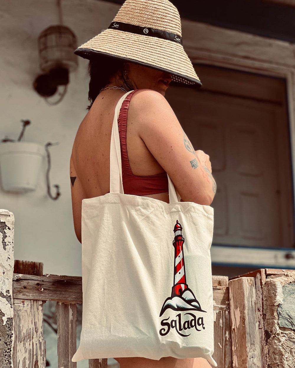 Bolsa de tela natural Faro