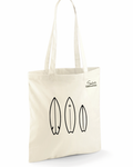Bolsa de tela natural surfing