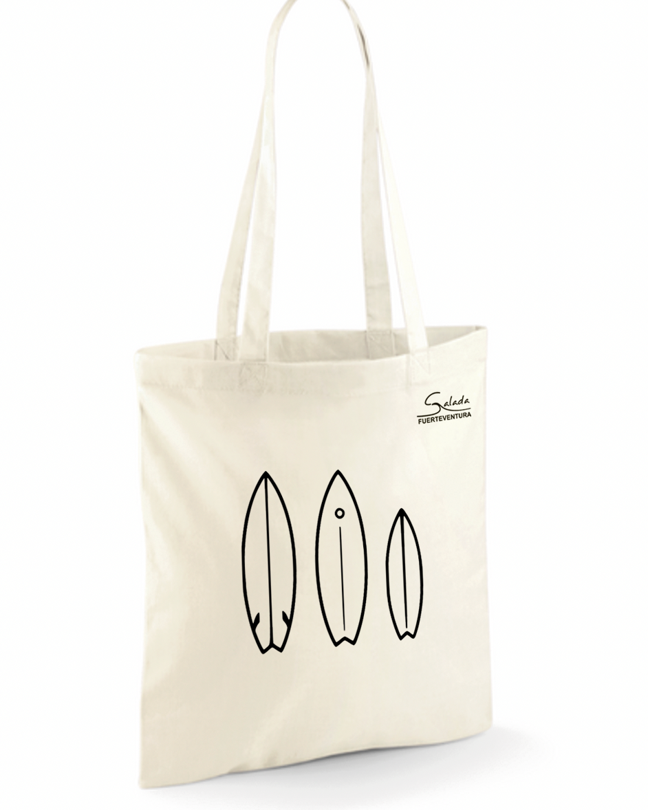 Bolsa de tela natural surfing