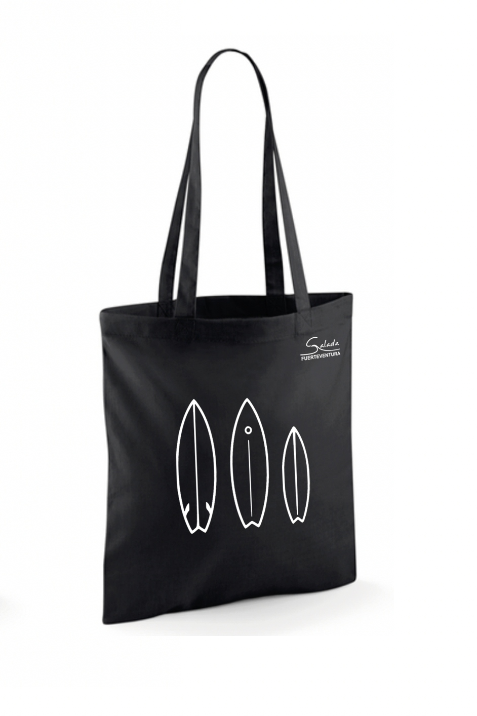 Bolsa de tela negra surfing