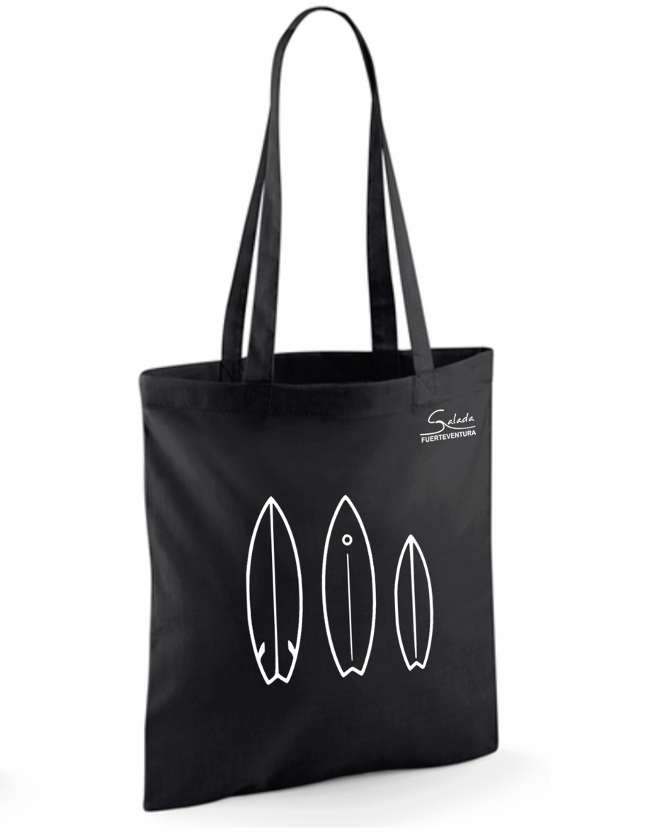 Bolsa de tela negra surfing