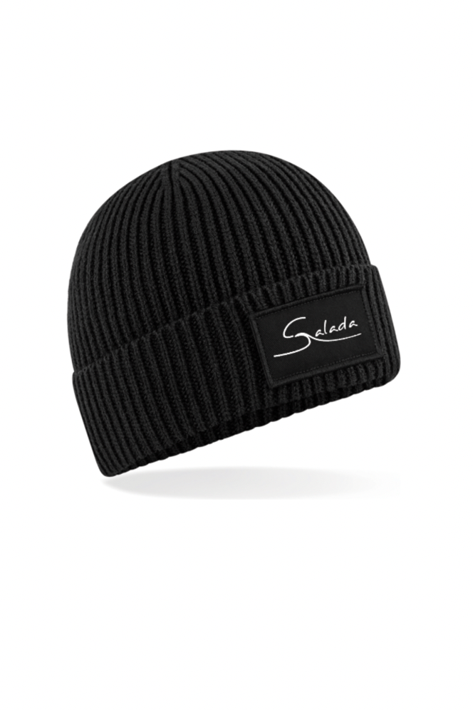 Gorro pasamontañas negro con parche