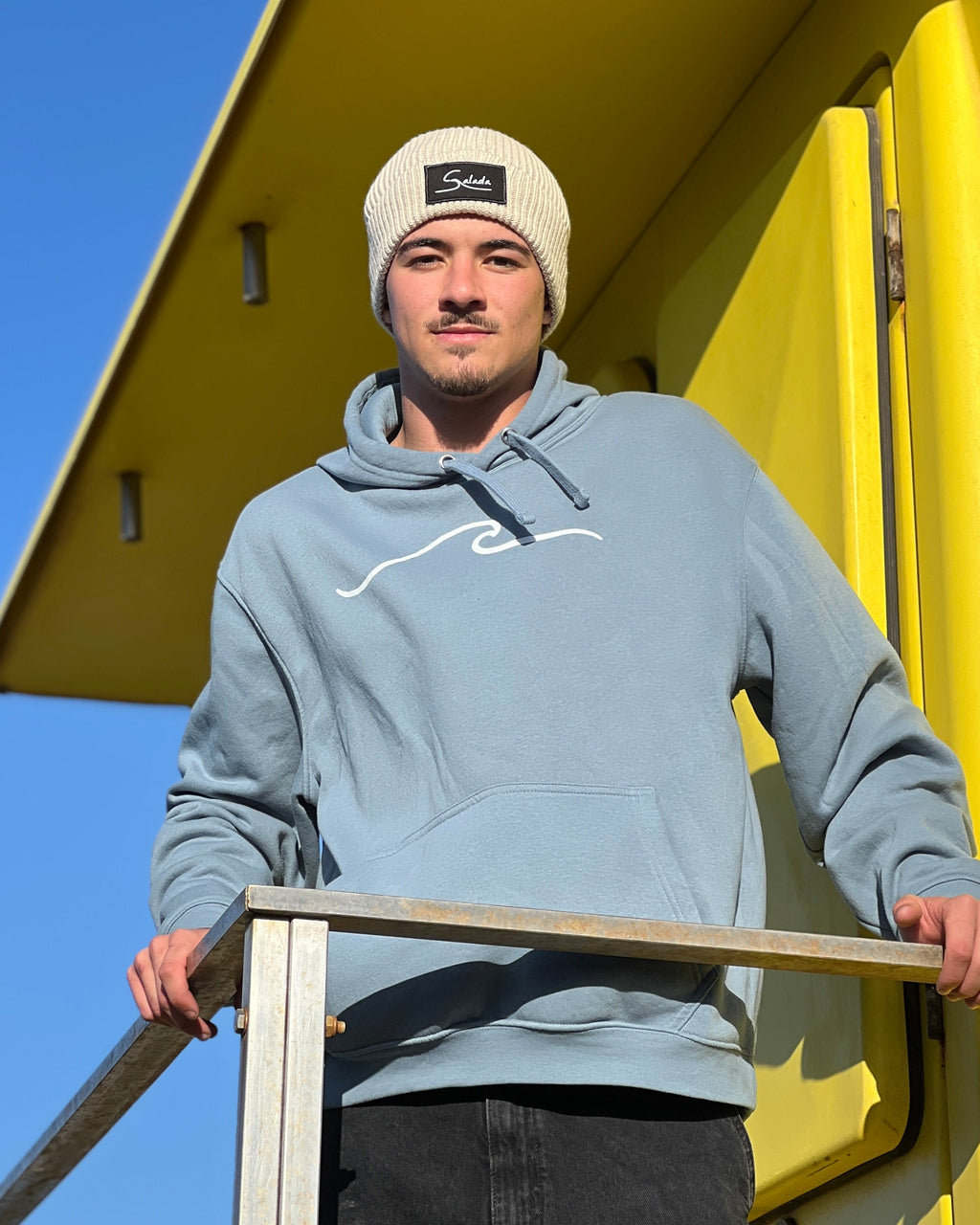 Sudadera Pipeline Azul tormenta con capucha