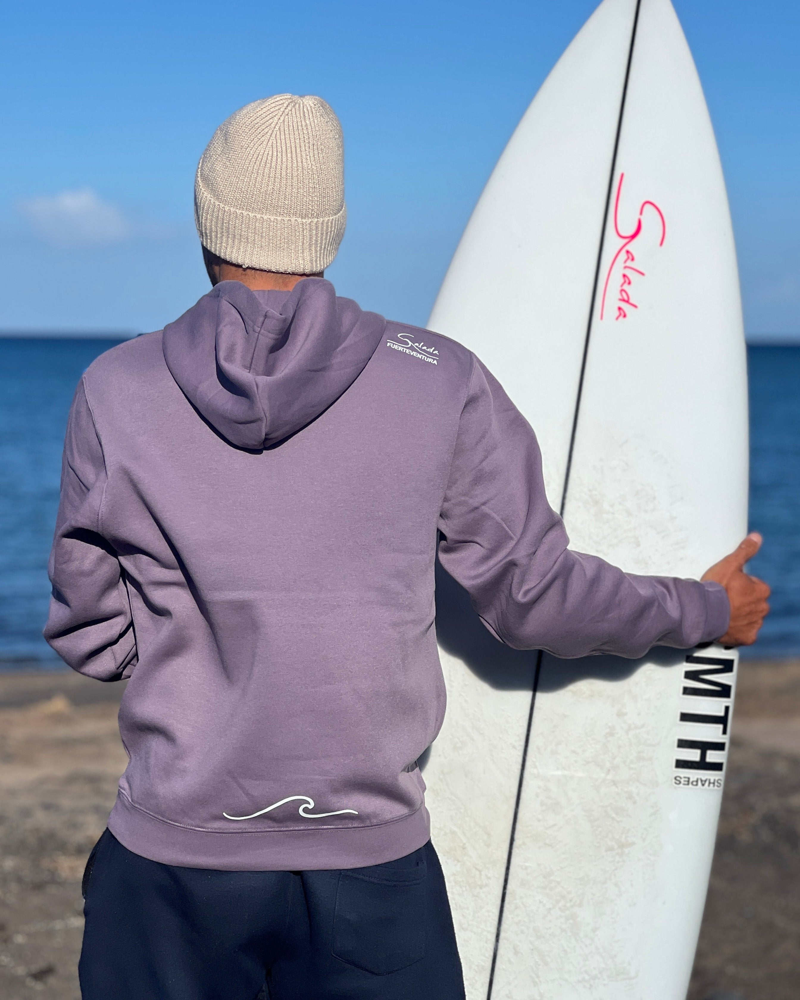 Sudadera Pipeline lila con capucha