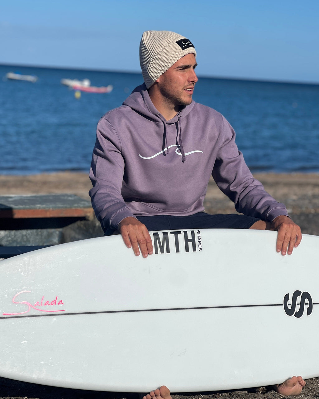 Sudadera Pipeline lila con capucha