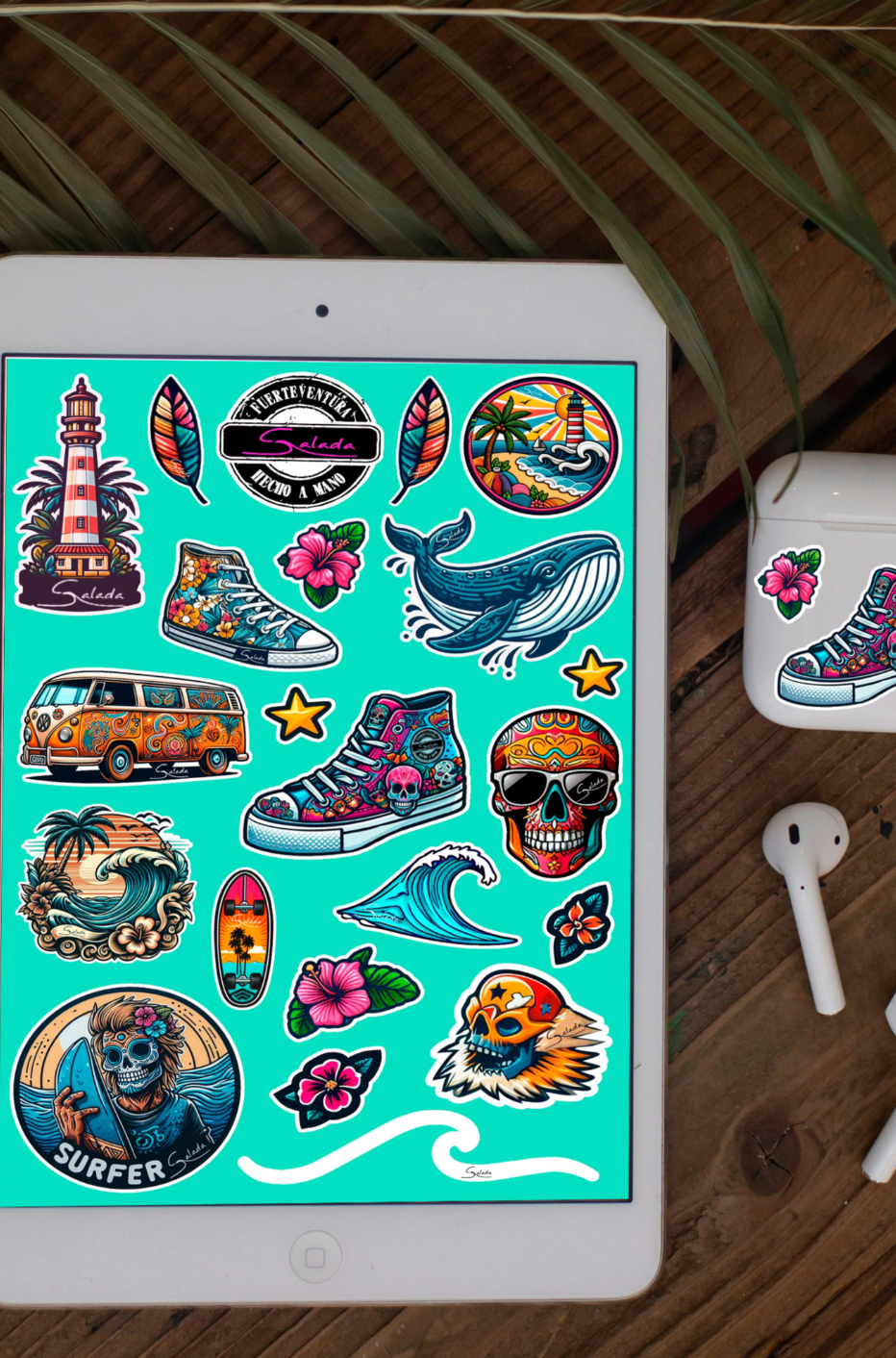 Hoja de pegatinas DOS